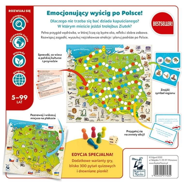 Edgar, Kapitan Nauka, Polska, gra edukacyjna, edycja specjalna