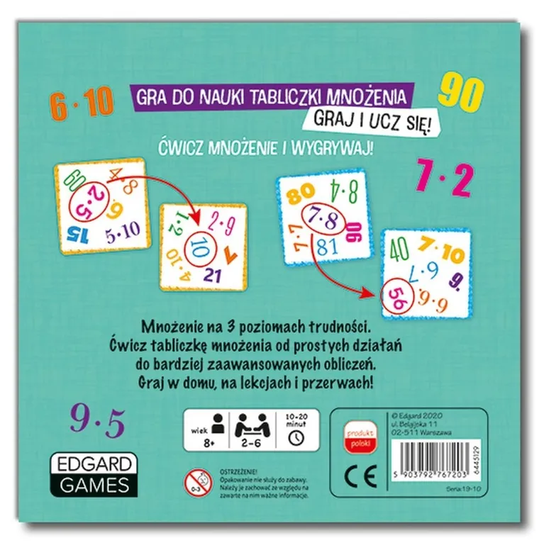 Edgard, Bójka na mnożenie, nauka tabliczki mnożenia, gra edukacyjna