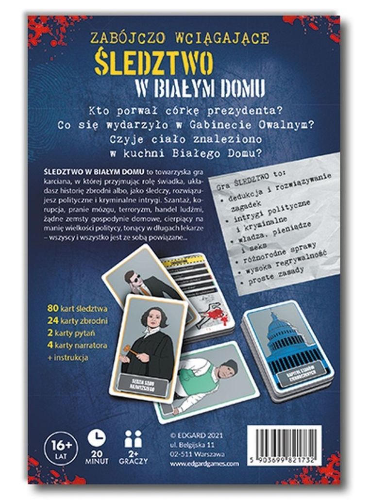 Edgard, Śledztwo w Białym Domu, gra towarzyska