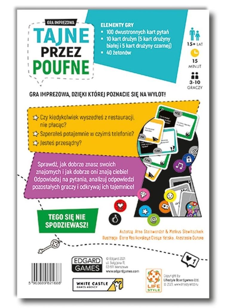 Edgard, Tajne przez poufne, gra towarzyska