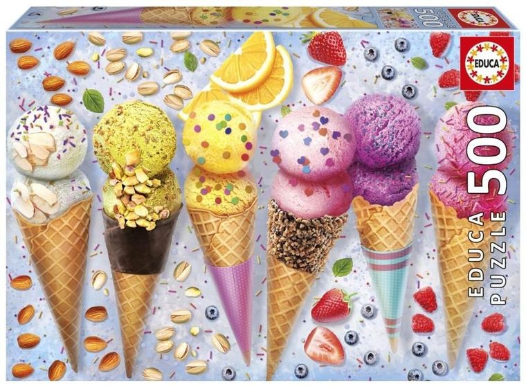 Educa, Lody w wafelku, puzzle, 500 elementów