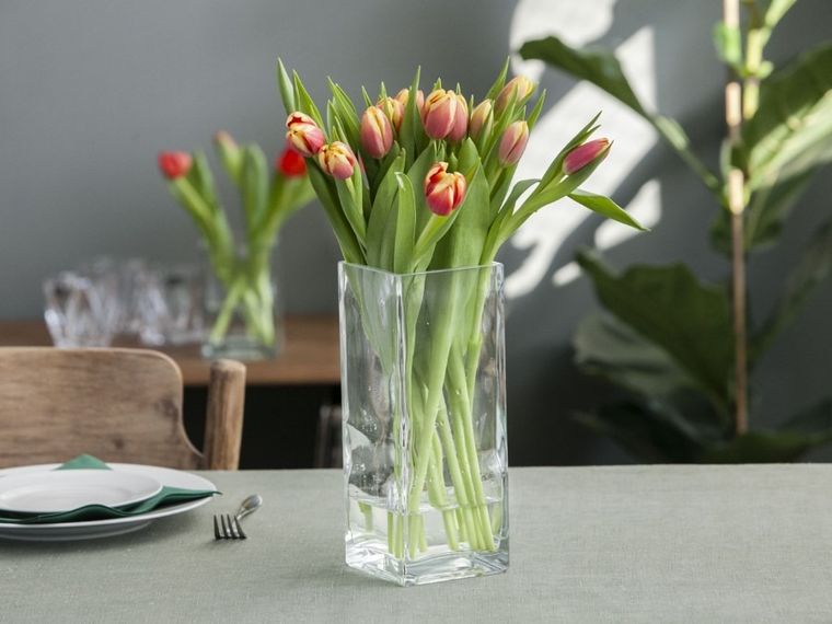 Edwanex, wazon kwadrat, 10-10 cm, h-25 cm