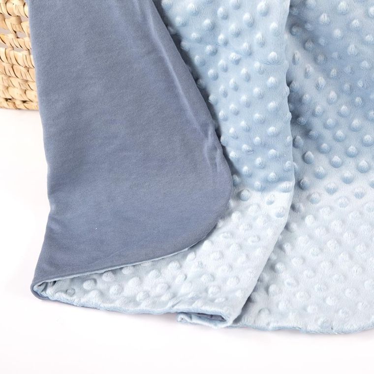 Eevi, kocyk, minky, błękit, 75-85 cm