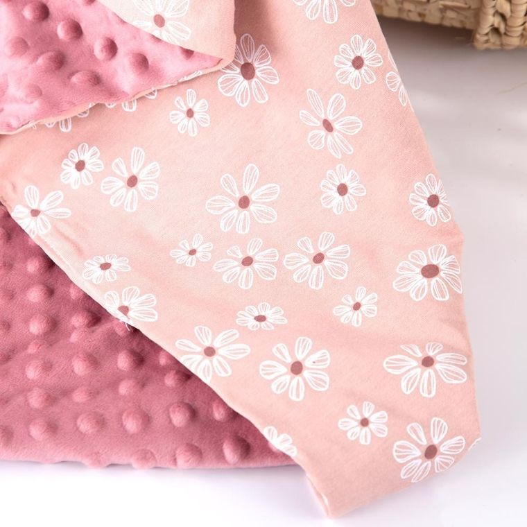 Eevi, kocyk, minky, brudny róż, 75-85 cm