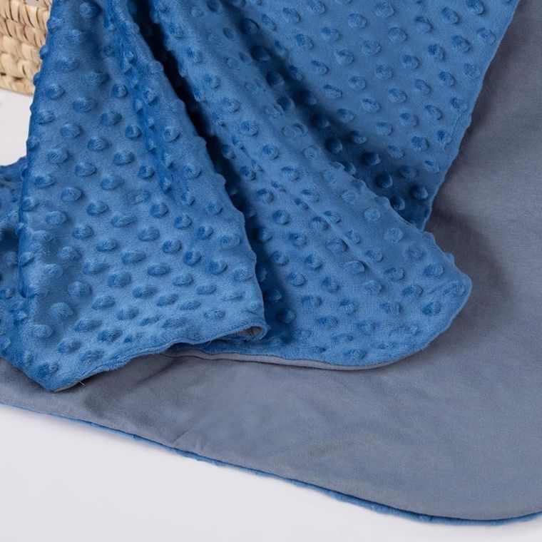 Eevi, kocyk, minky, jeans, 75-85 cm