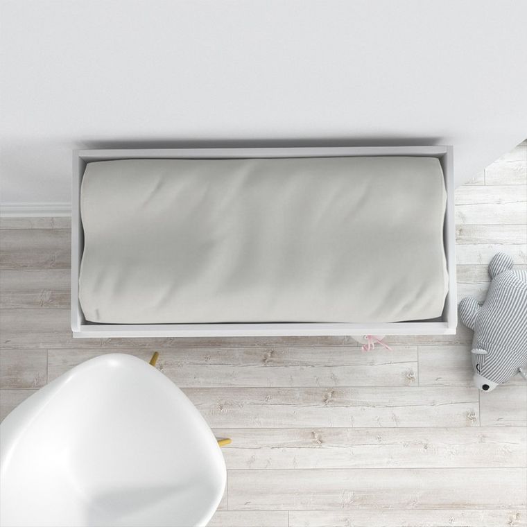 Eevi, pokrowiec na przewijak, bawełniany, ecru