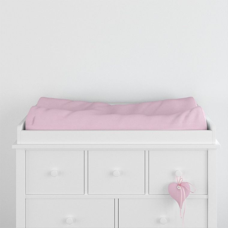 Eevi, pokrowiec na przewijak, bawełniany, różowy