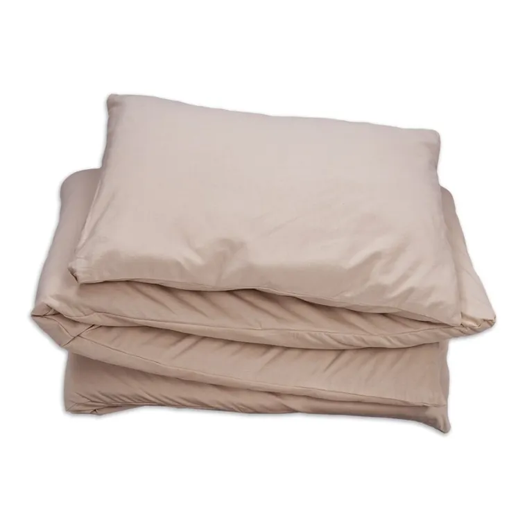 Eevi, pościel 2-częściowa, bawełniana, beżowa, 135-100 cm