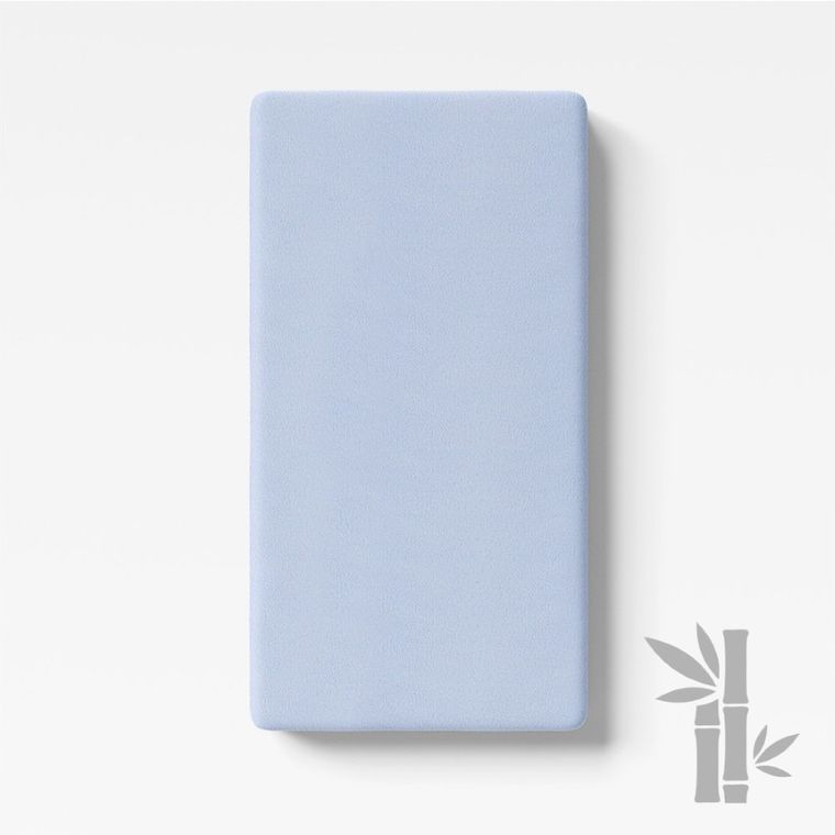 Eevi, prześcieradło bambusowe, niebieski, 120-60 cm