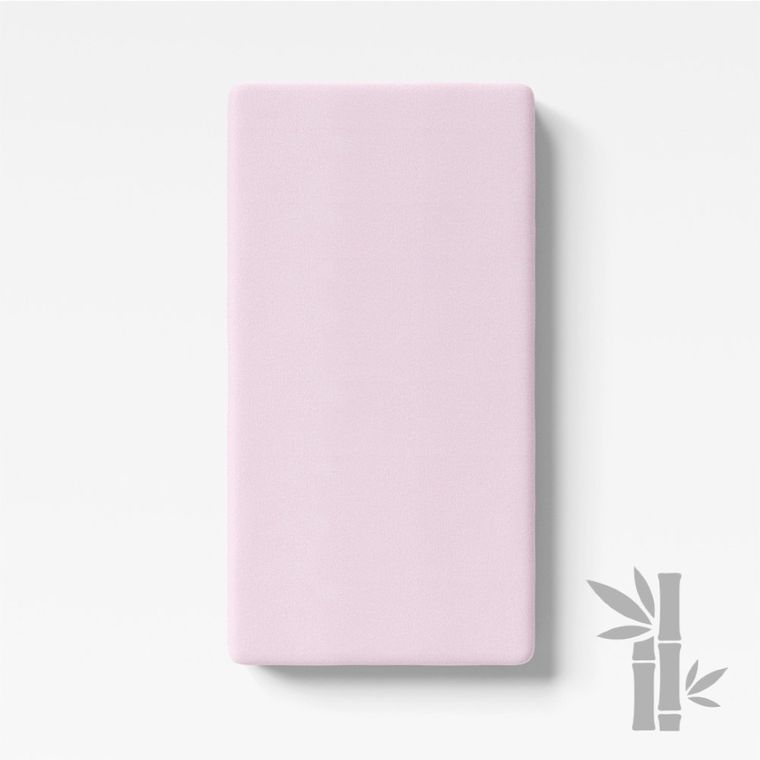 Eevi, prześcieradło bambusowe, różowe, 120-60 cm