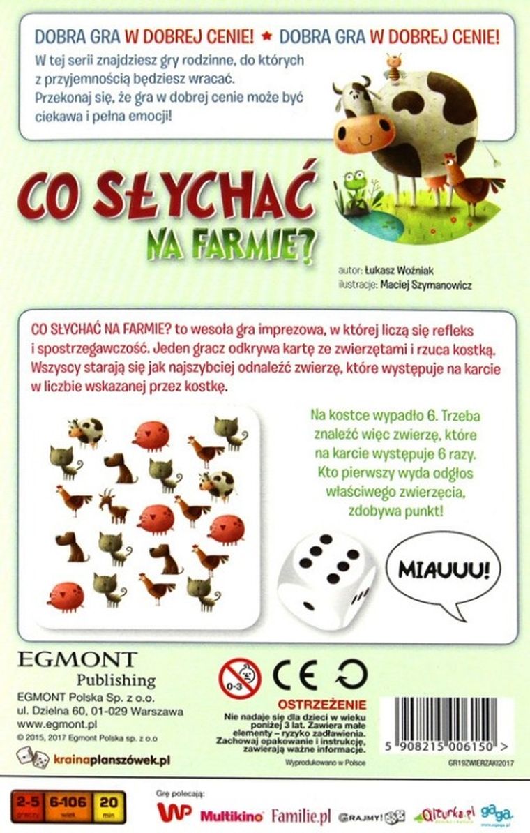 Egmont, Co słychać na farmie? gra familijna