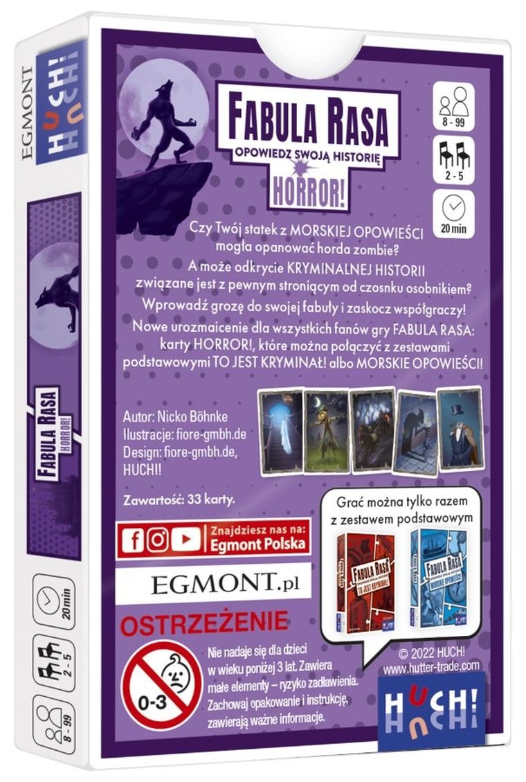 Egmont, Fabula Rasa, Opowiedz swoją historię, Horror, gra towarzyska