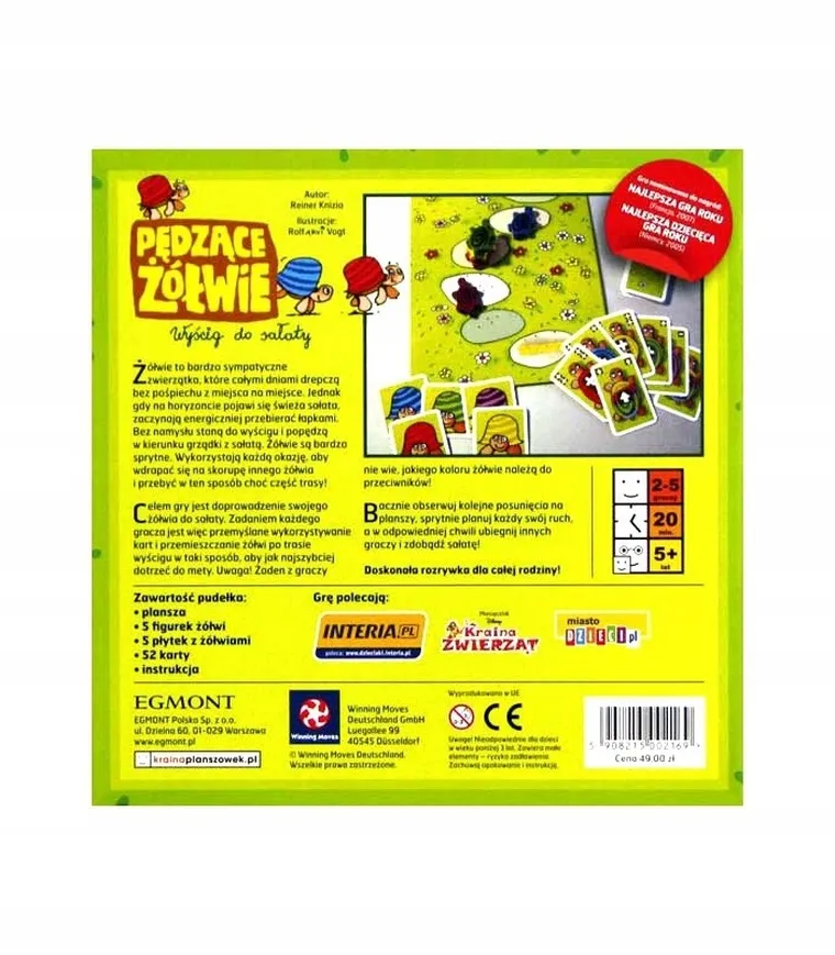 Egmont, Pędzące żółwie, Wyścig do sałaty, gra karciana