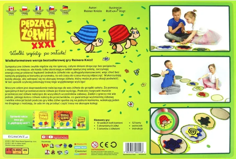 Egmont, Pędzące żółwie XXXL, gra karciana