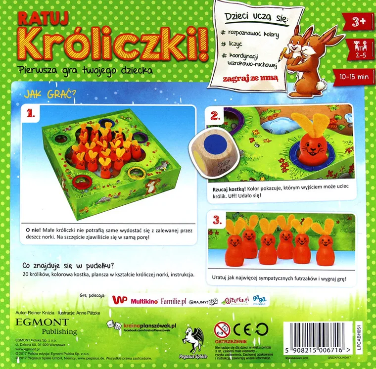 Egmont, Ratuj króliczki, gra familijna