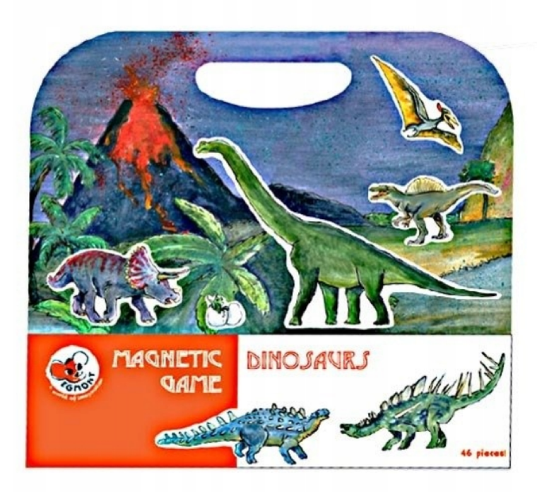 Egmont Toys, Dinozaury, układanka, gra magnetyczna