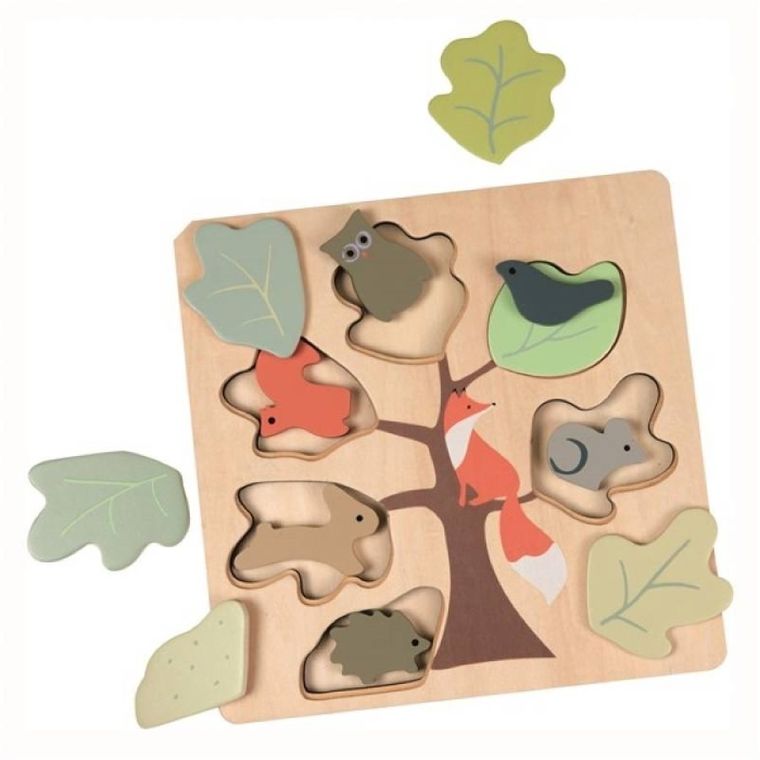 Egmont Toys, Lisek, drewniane puzzle
