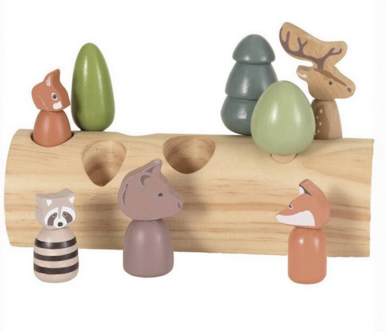 Egmont Toys, zwierzątka leśne, drewniany sorter
