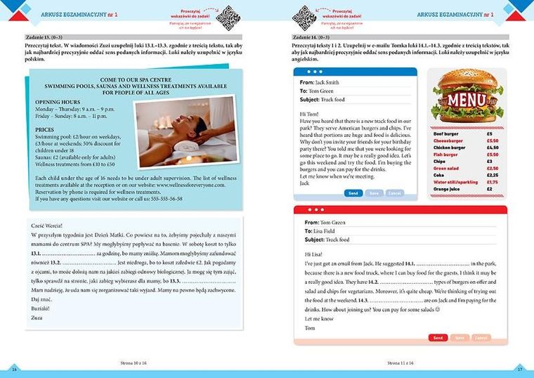 Egzamin ósmoklasisty - arkusze - język angielski - 2024-2026