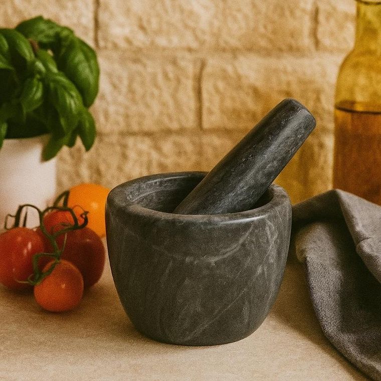 EH Excellent Houseware, Gavi, moździerz marmurowy, 12 cm