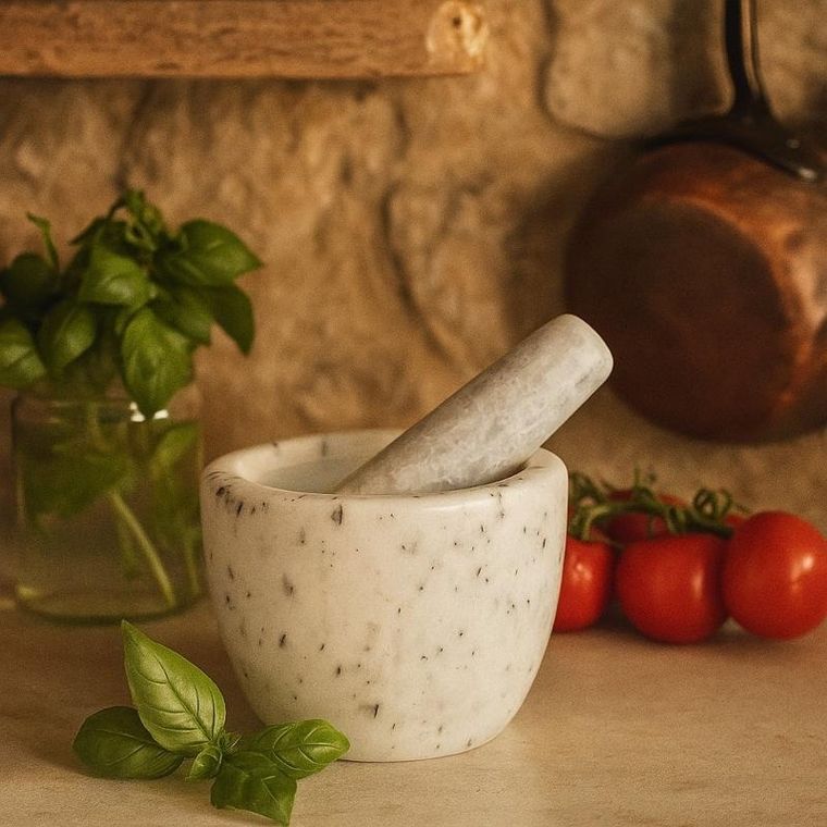 EH Excellent Houseware, Gavi, moździerz marmurowy, 12 cm