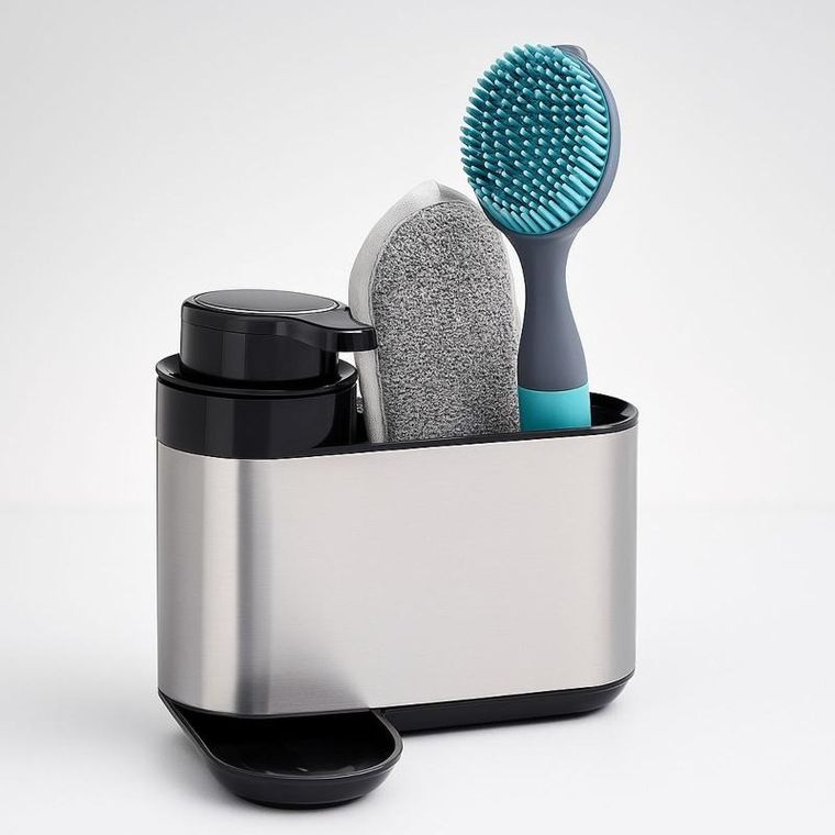 Eh Excellent Houseware, Keni, dozownik na płyn do naczyń i gąbkę