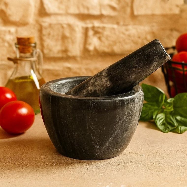 EH Excellent Houseware, Luno, moździerz marmurowy, 10 cm