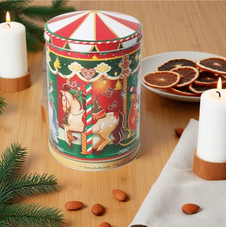 Eh Excellent Houseware, Stellari, puszka na ciastka, karuzela w parku, 13,2 cm