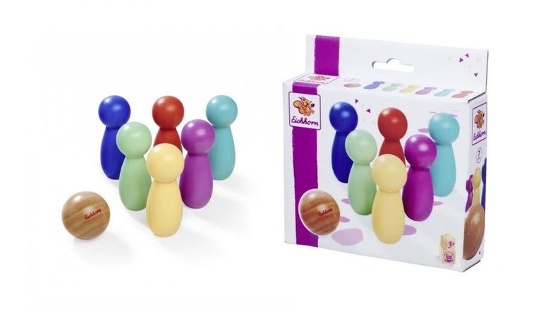 Eichhorn, kręgle drewniane, 7 elementów