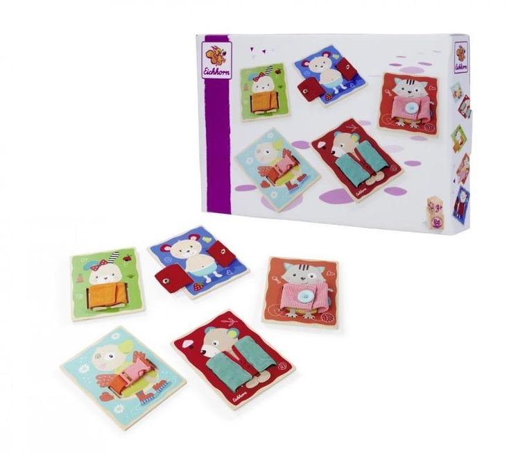 Eichhorn, Ubieranie zwierzątek, zestaw do nauki zapinania