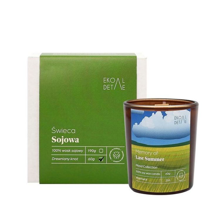 EkoDetale, Mood Stories, świeca sojowa w szkle, Memory of Last Summer, 60g