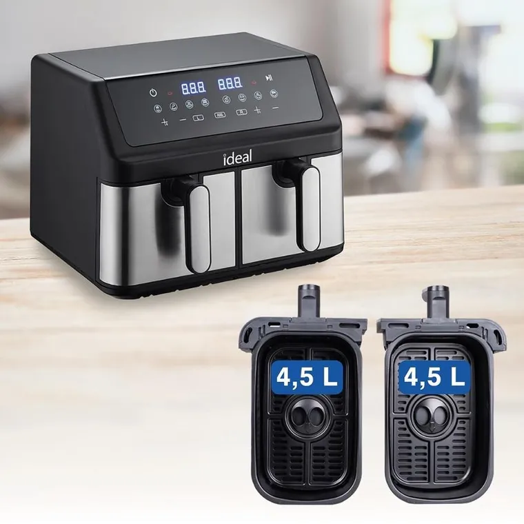 Eldom, frytownica beztłuszczowa, podwójna, pozioma