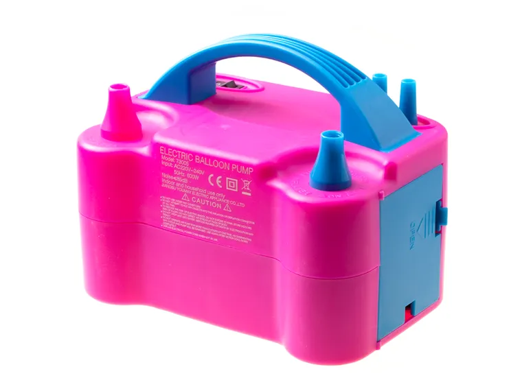 Elektryczna pompka do balonów, dwie dysze