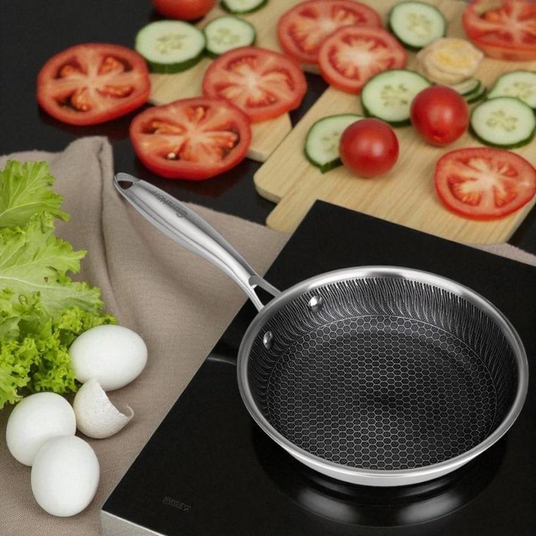 Elitehoff, patelnia z powłoką plaster miodu, stalowa, 20cm, E-7545