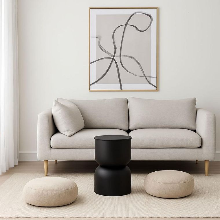 Emako, Disa, stolik kolumna, matowy, średnica 31 cm