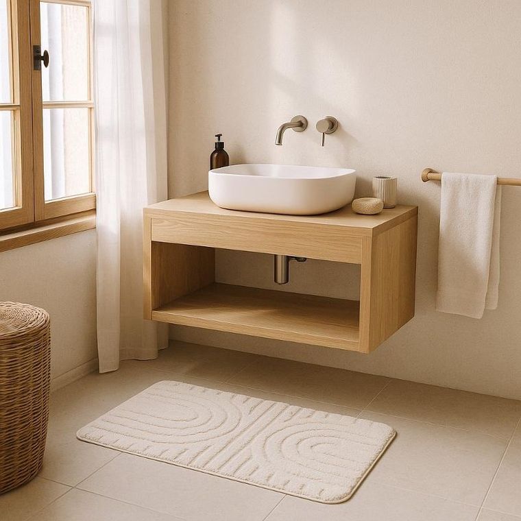 Emako, dywanik łazienkowy Jev, mikrofibra, 45-70 cm