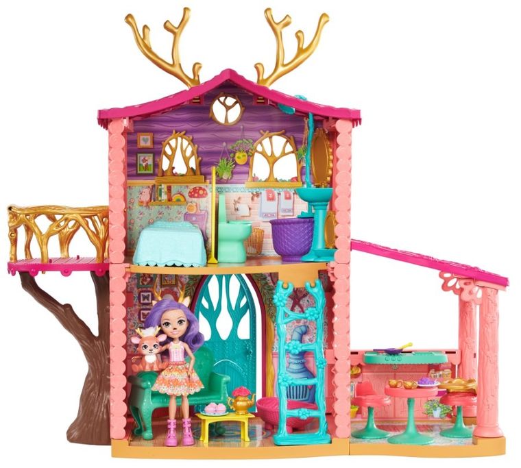 Enchantimals, Domek jelonków, zestaw z lalką i akcesoriami