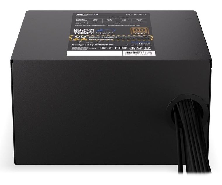 Endorfy, Vero L6 80 Plus, zasilacz, 650W, brązowy