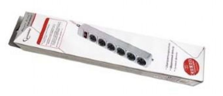 Energenie, listwa zasilająca, SPG6-B-6C, 1,8 m, szary