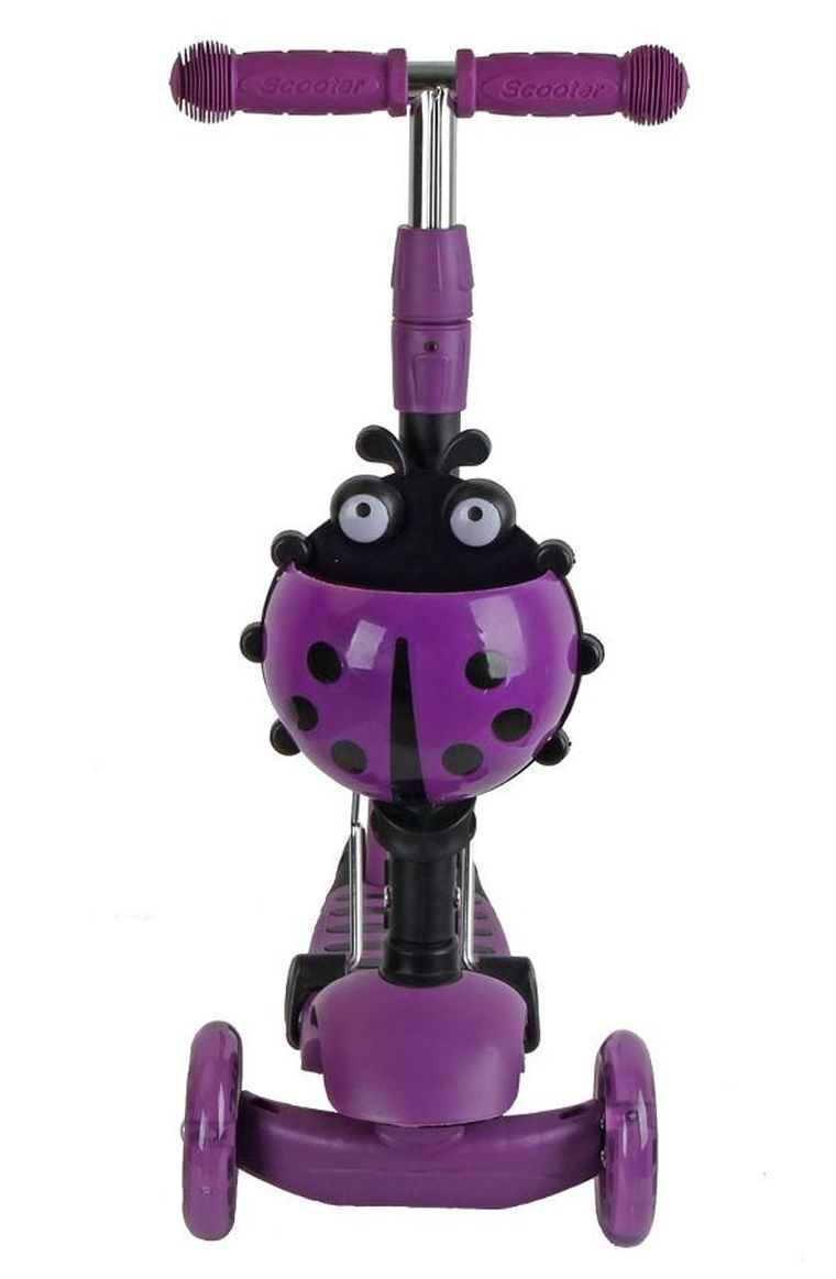 Enero, Biedronka, hulajnoga 3-kołowa, balansowa, 3w1, fioletowa