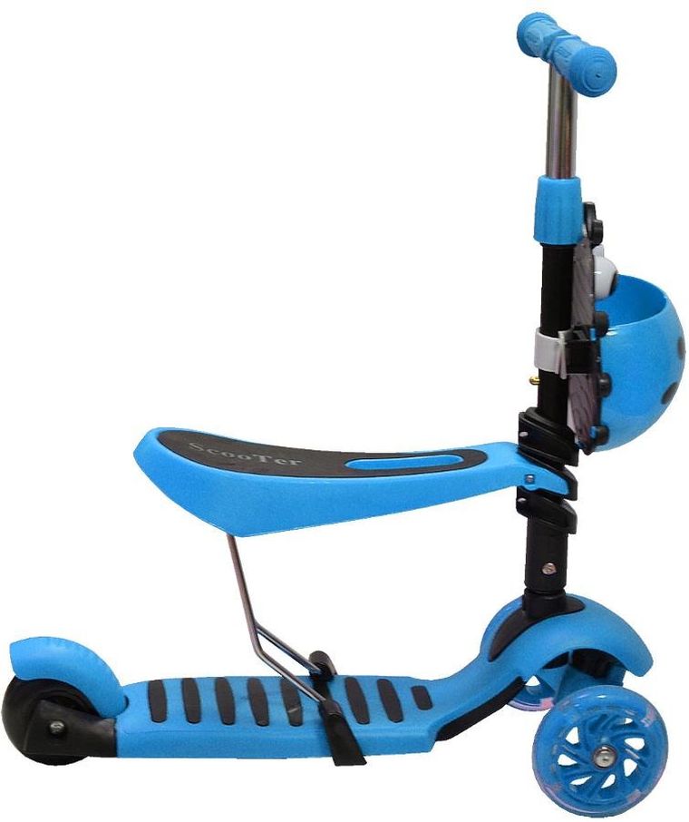 Enero, Biedronka, hulajnoga 3-kołowa, balansowa, 3w1, niebieska