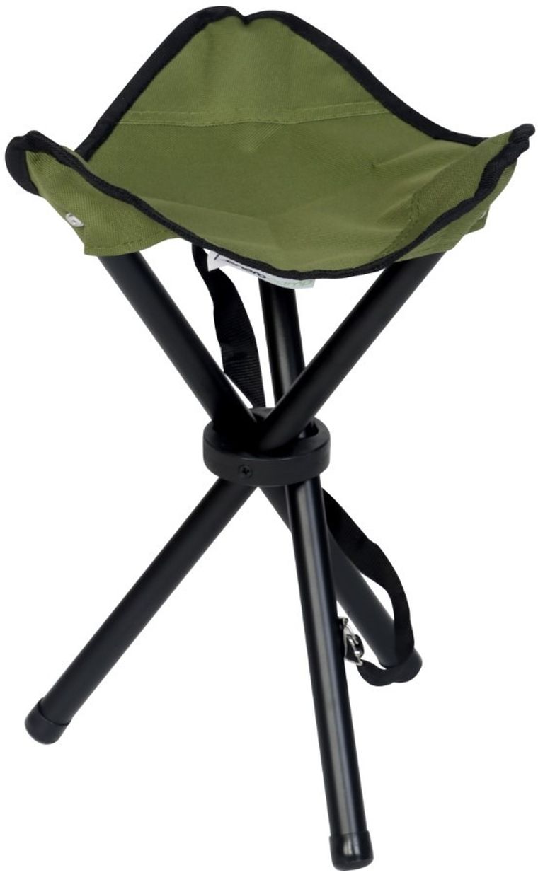 Enero Camp, krzesło turystyczne, taboret składany, zielony, 29-29-35 cm