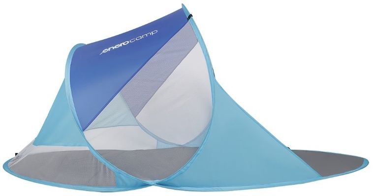 Enero Camp, namiot parawan plażowy samorozkładający Pop-up, niebieski, 190-120-90/70 cm