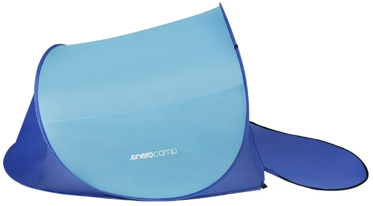 Enero Camp, namiot parawan plażowy samorozkładający zamykany, niebiesko-granatowy, 200-120-110/90 cm