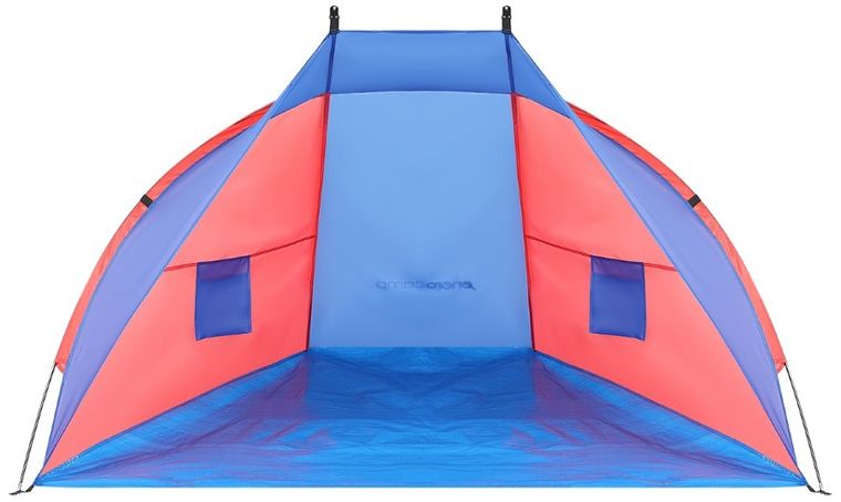Enero Camp, namiot plażowy Sun, osłona, niebiesko-czerwony, 200-120-120 cm