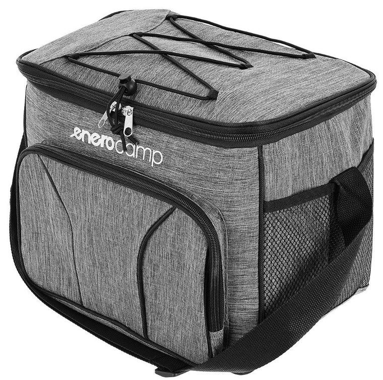 Enero Camp, torba termiczna, szara, 18l, 33-21-26 cm