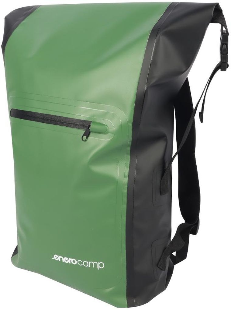 Enero Camp, wodoszczelny plecak turystyczny, zielony, 25l