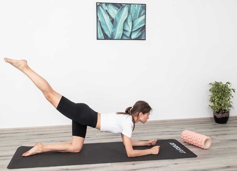 Enero Fit, antypoślizgowa mata do jogi TPE, czarno-szara