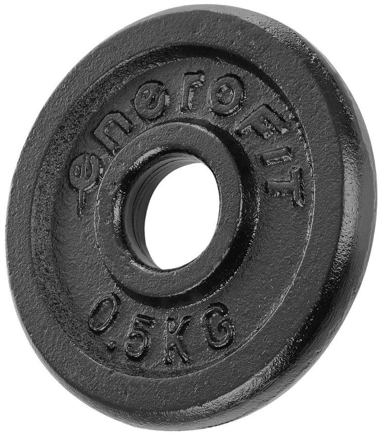 Enero Fit, FI26,5, obciążenie żeliwne, czarne, 0,5 kg