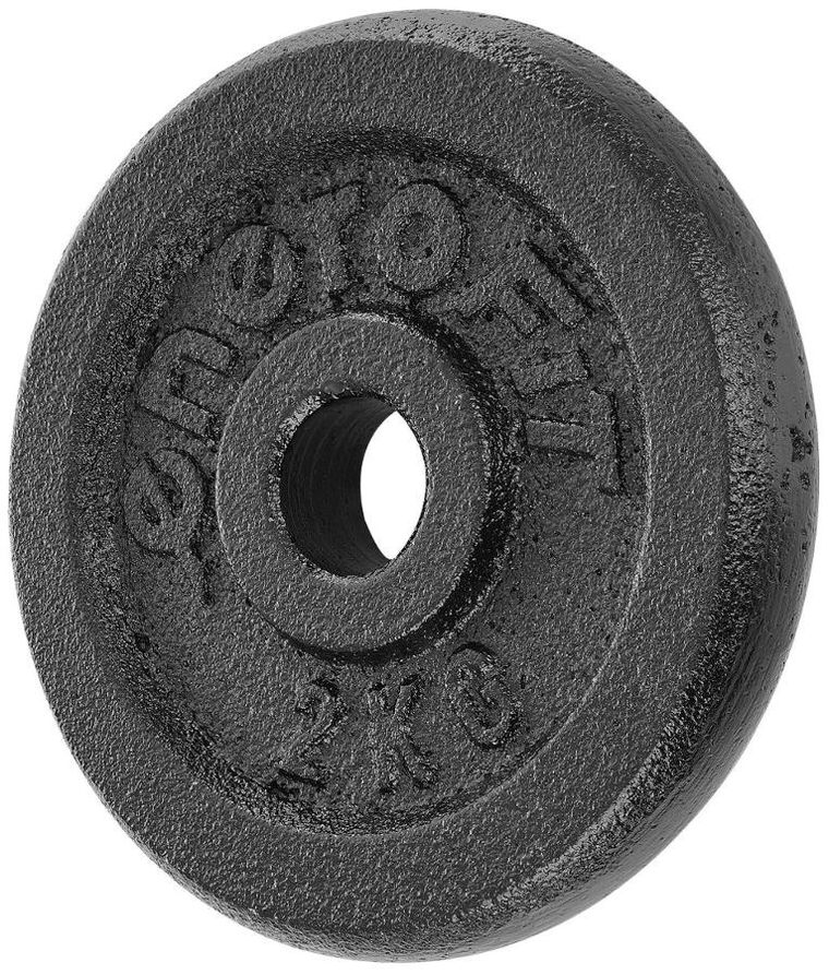 Enero Fit, FI26,5, obciążenie żeliwne, czarne, 2 kg